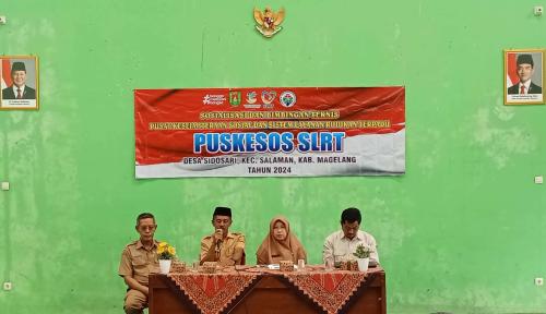 Kepala Desa saat memberikan sambutan